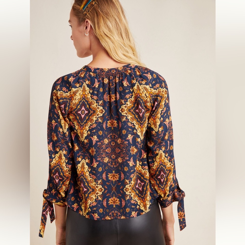 Anthropologie X Kachel Aleska Harvest Blouse 4 - Picture 2 of 7